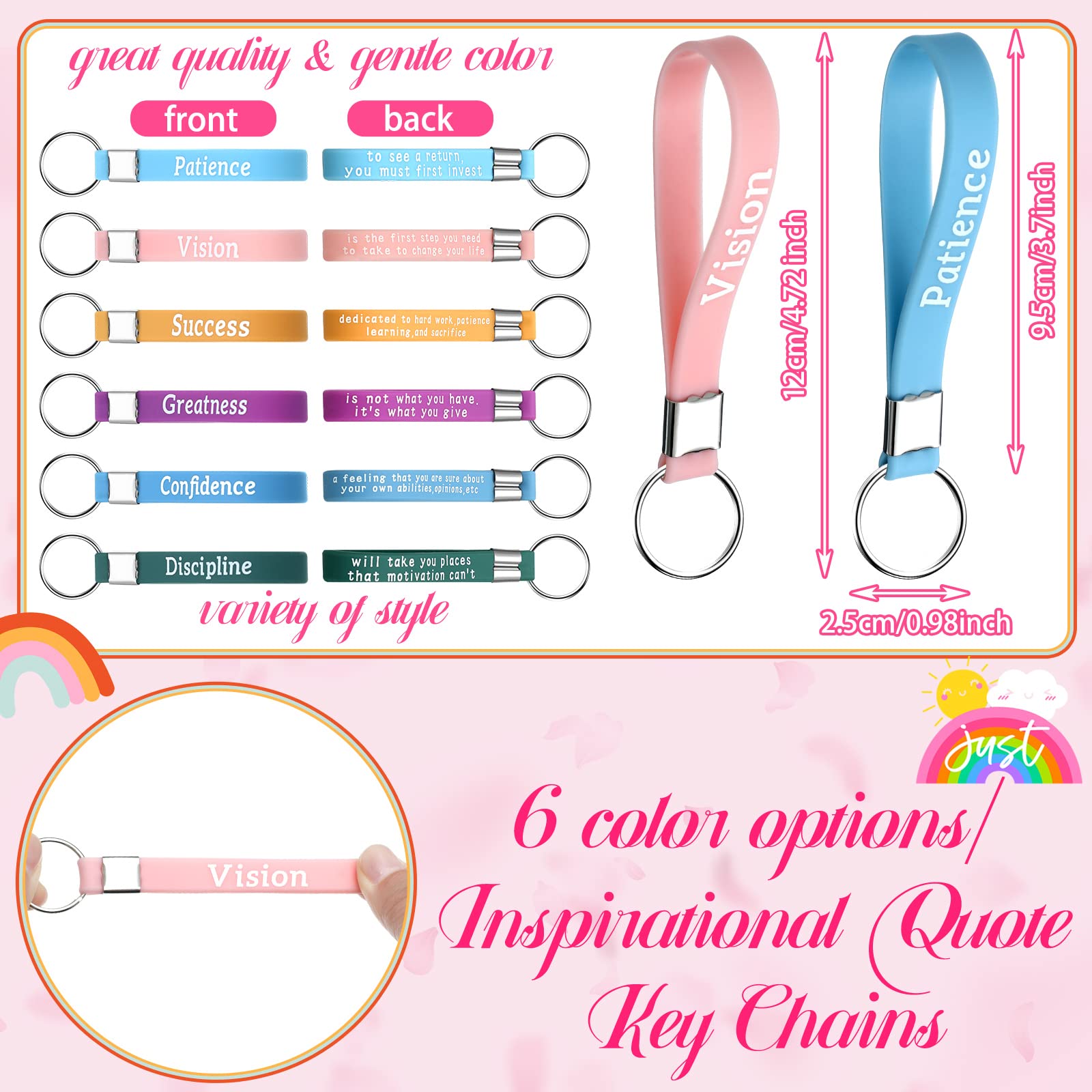 Pinkunn motivational stickers bundle for crafts, journaling and planning