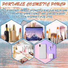 Pinkunn zipper makeup bag for valuables and cosmetics