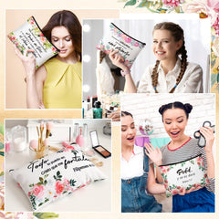 Pinkunn Spanish floral canvas pencil case doubles as a mini travel pouch.