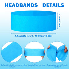 PinkXHY soft non-woven headbands wrap around the head during facial care