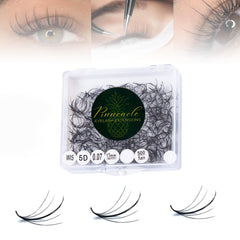 Pinneacle Promade Fans single-length wispy 12mm for precise application and natural-looking volume