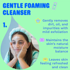 Pipa Daily Glow Bundle pouch – easy organization for tween skincare.