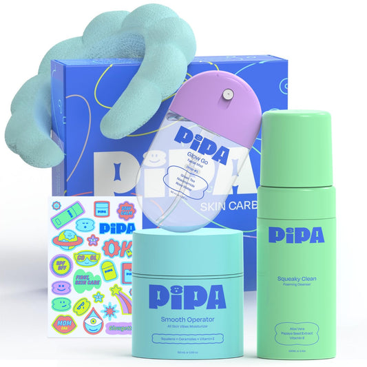 Pipa Skincare Start Young Foam Cleanser bottle for gentle tween cleansing.