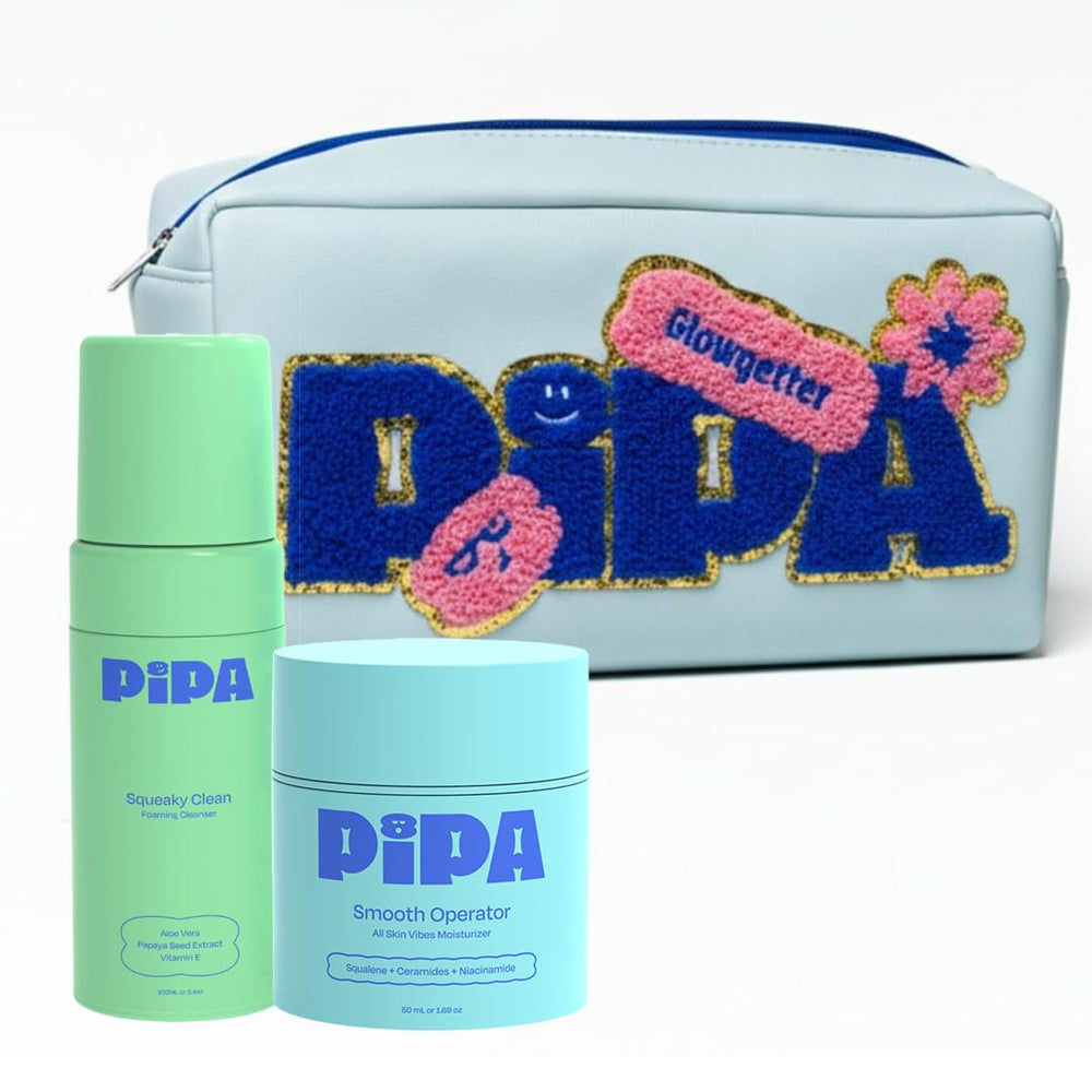Pipa Squeaky Clean Cleanser bottle – fragrance-free wash for balanced tween skin.