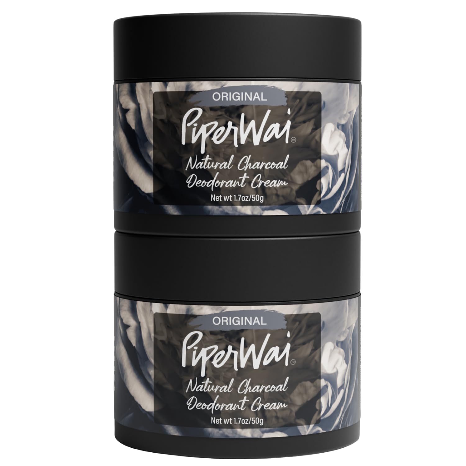 PiperWai deodorant cream with activated charcoal absorbs moisture and neutralizes odor.