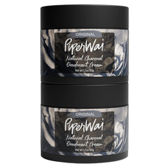PiperWai deodorant cream with activated charcoal absorbs moisture and neutralizes odor.