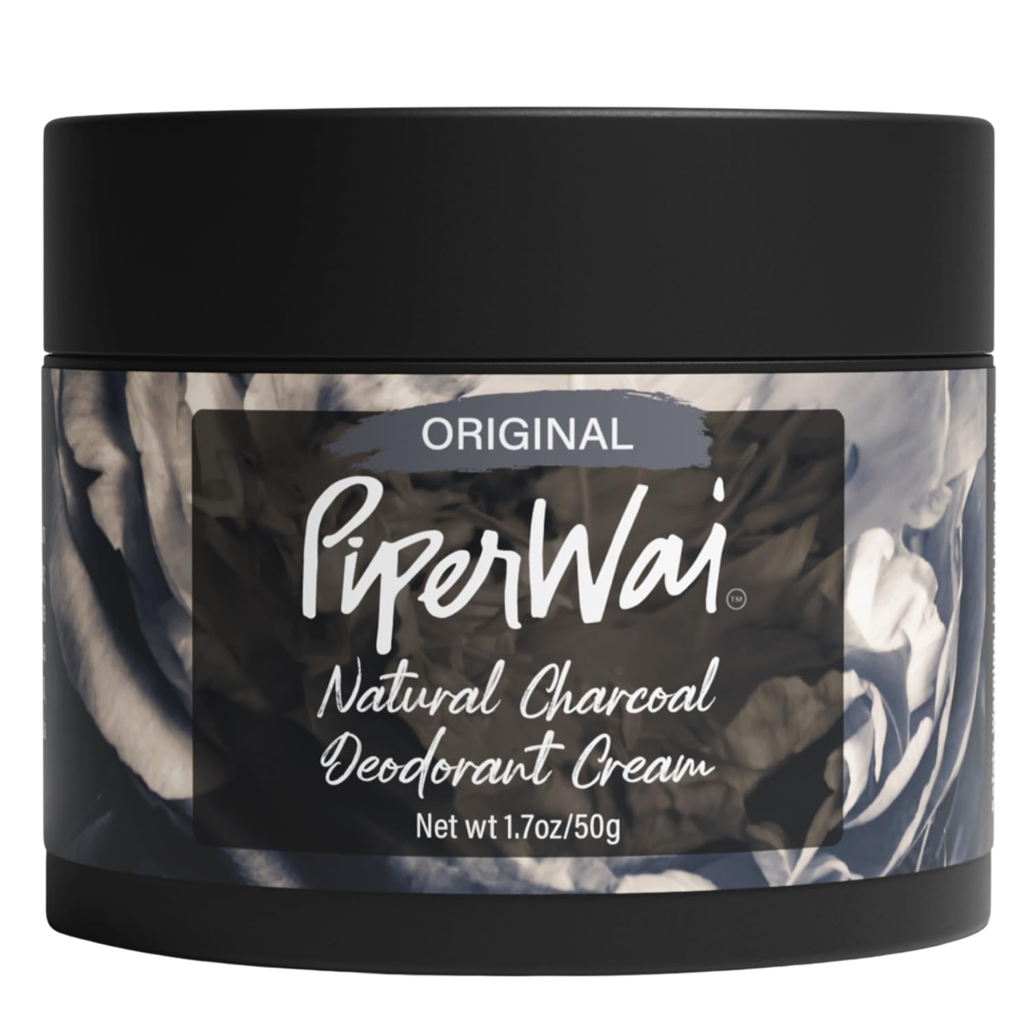 PiperWai natural deodorant cream jar closeup for easy application and long-lasting odor control.
