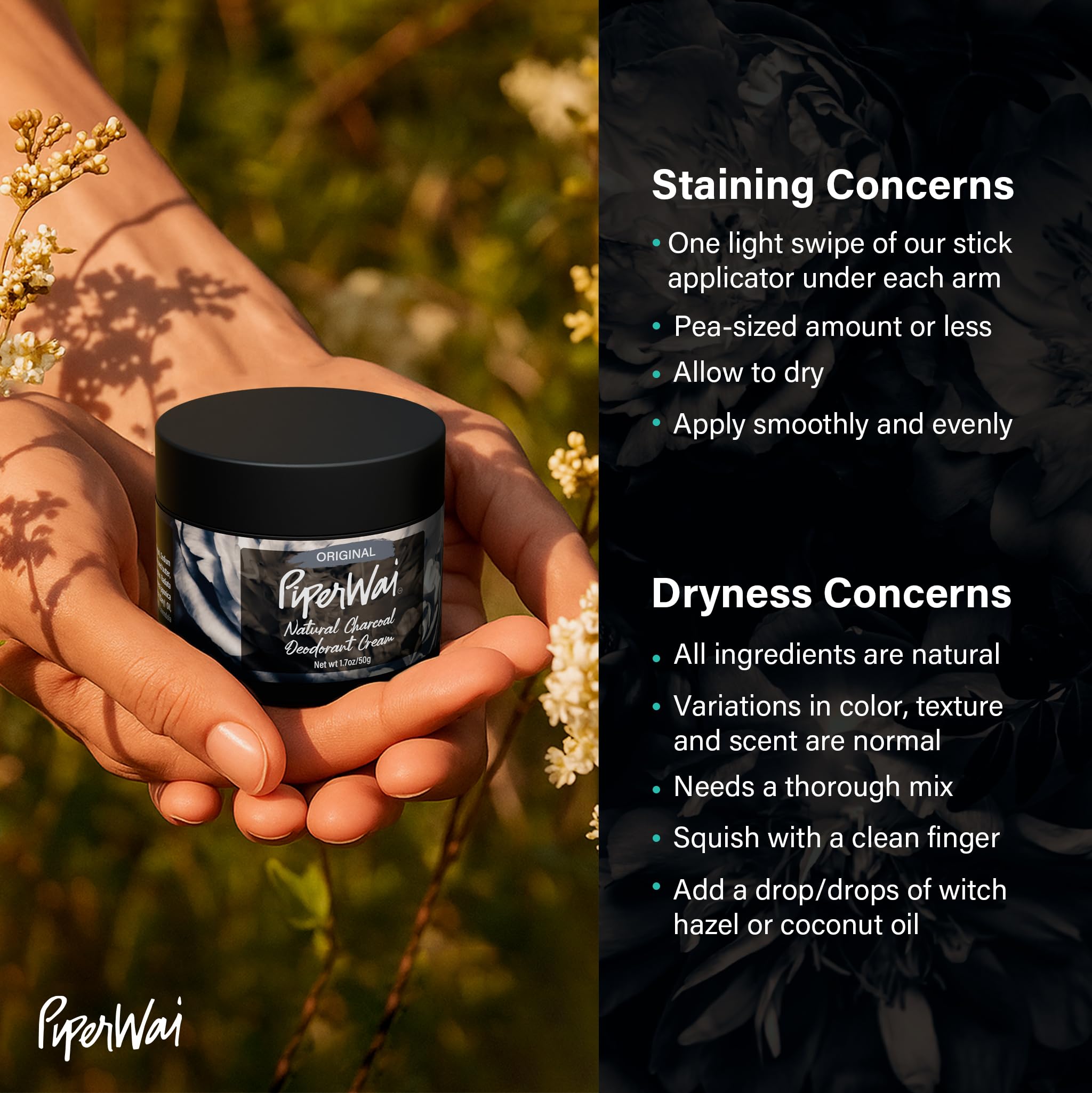 PiperWai travel-size jar ready for on-the-go freshness anywhere.