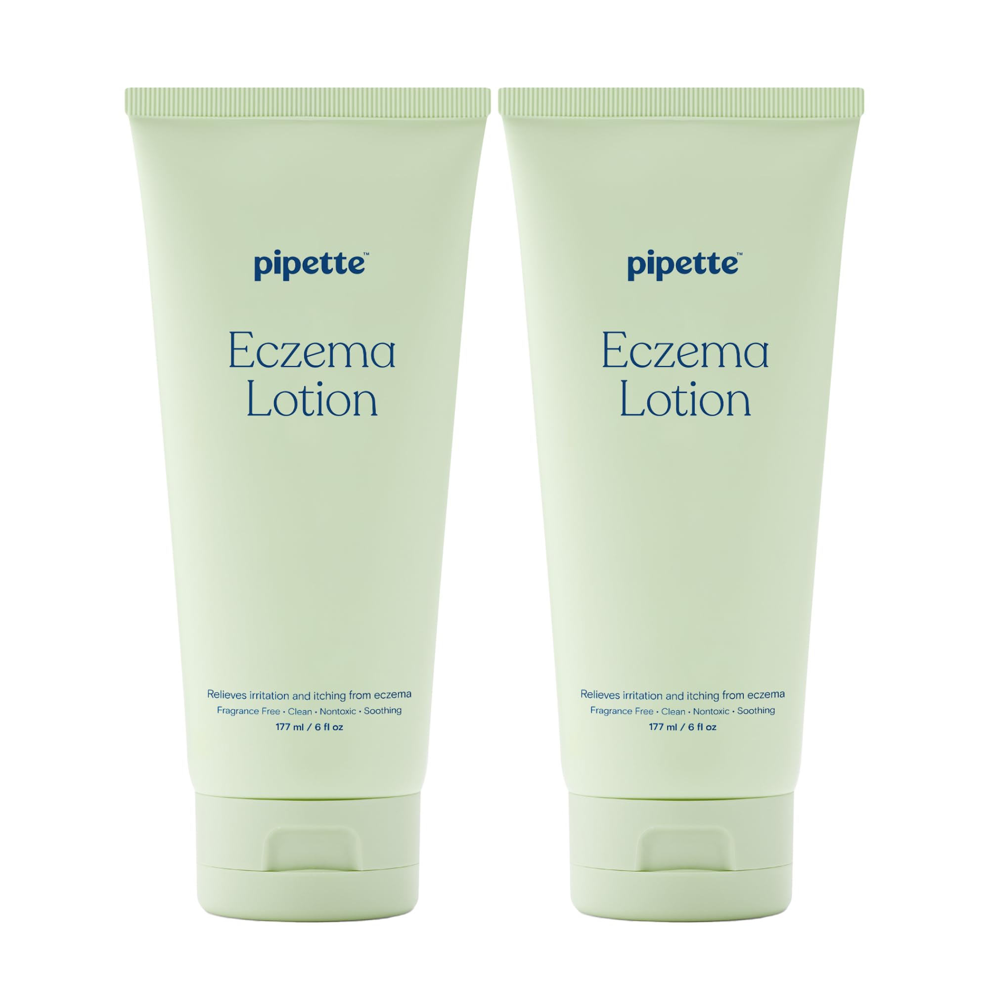 Pipette Eczema Lotion bottle with fragrance-free formula for newborn and sensitive skin