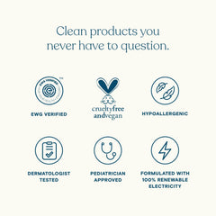 Pipette hypoallergenic label close-up emphasizes clean, dermatologist-approved ingredients.