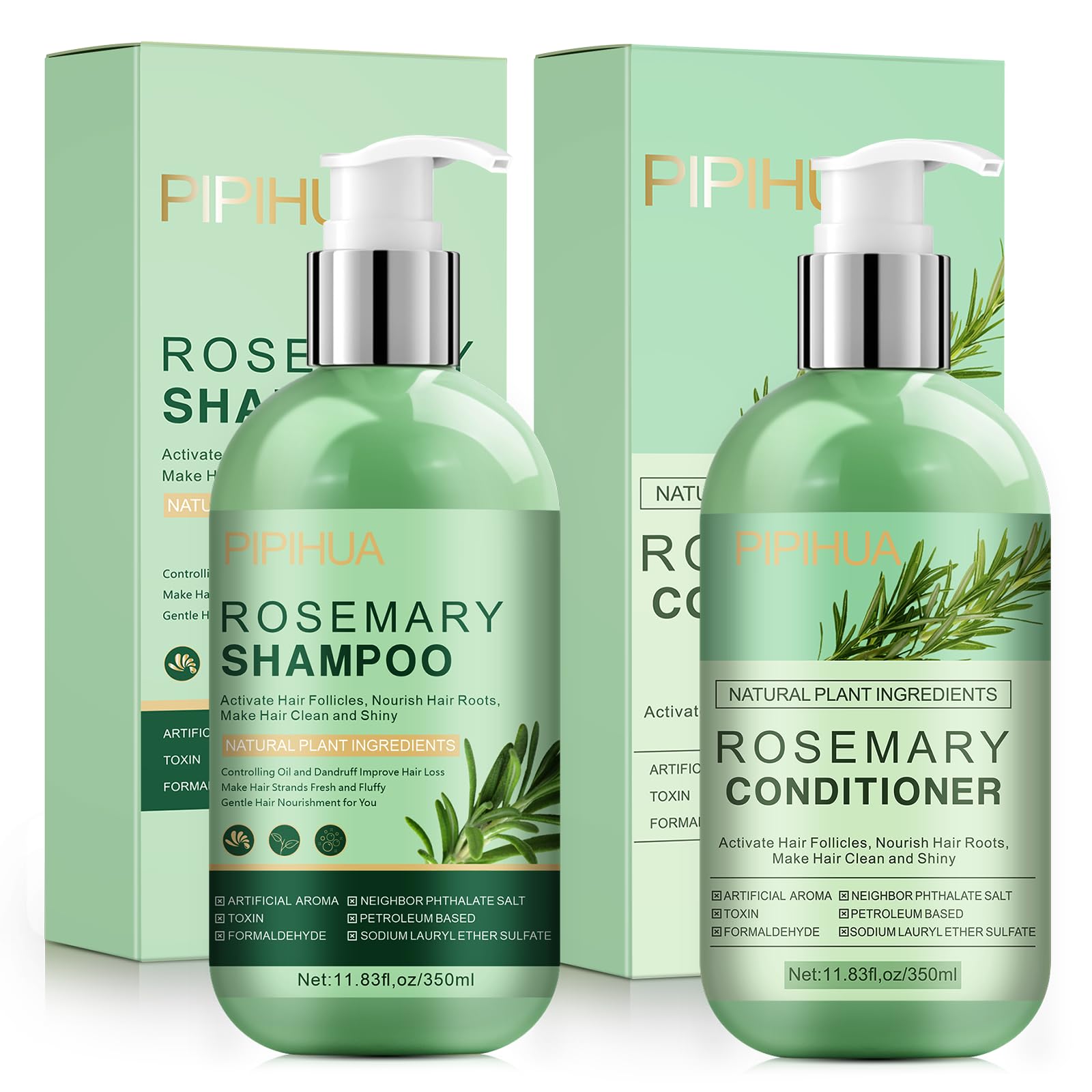 PIPIHUA Rosemary shampoo bottle for scalp cleansing and refreshing care