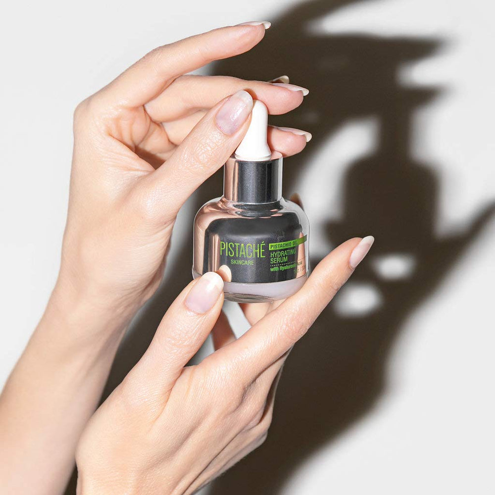 Pistache Skincare cruelty-free packaging with wind-energy printing