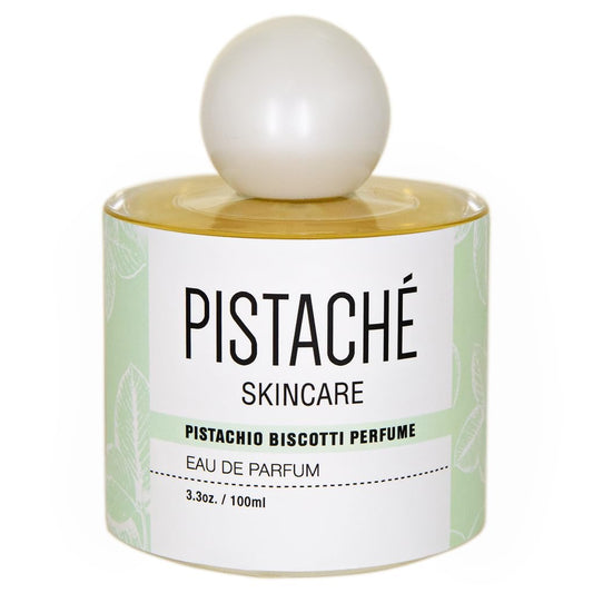 Pistaché Skincare Pistachio Biscotti perfume bottle for daily wear.