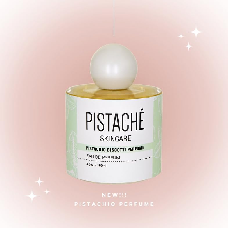 Pistaché Skincare packaging highlights the nutty gourmand aroma.
