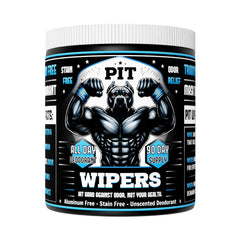 Pit Wipers unscented underarm wipes 90-count pack for daily freshness.