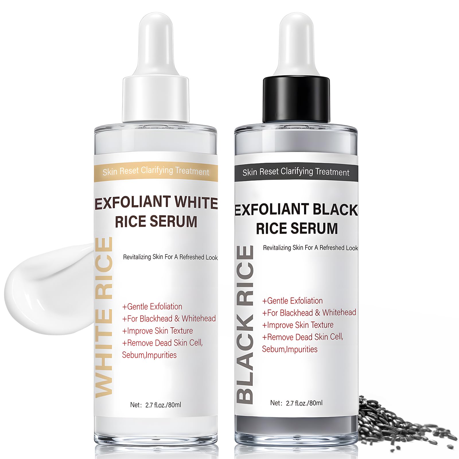PIVETOS Glow Rice Exfoliant Duo packaging highlights premium skincare.