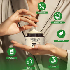 Pixellon Beef Tallow Honey Balm ingredients: honey and olive oil for moisture.