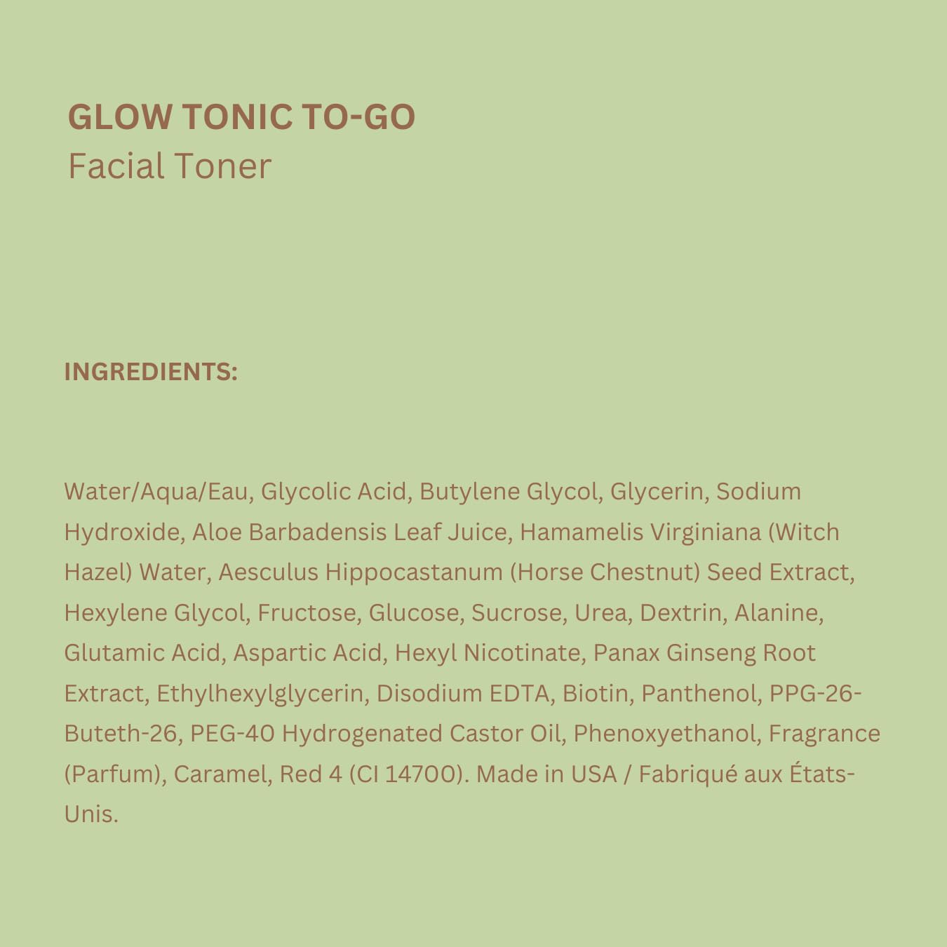 Pixi Glow Tonic to-Go skin-brightening close-up illustrates potential for smoother, radiant skin.
