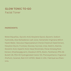 Pixi Glow Tonic to-Go skin-brightening close-up illustrates potential for smoother, radiant skin.