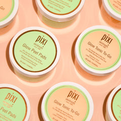 Pixi Glow Tonic to-Go ingredients highlight ginseng and aloe for balanced hydration.