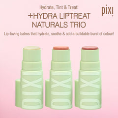 Pixi Hydra LipTreat Peach-y swatch for a soft wearable tint