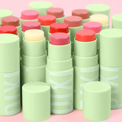 Close view of tinted lip balm for subtle color