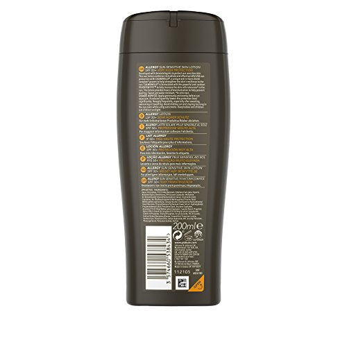 Piz Buin Allergy Lotion SPF50+ bottle shown for dependable sun protection.