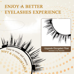 PKsiauya Ginani lightweight lashes stay comfortable through busy days.