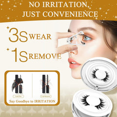 PKsiauya Ginani reusable lashes work up to 202 wears for sustainable style.