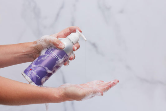 Plaine Products Citrus Lavender refill bottle designed for easy, eco-friendly refills.