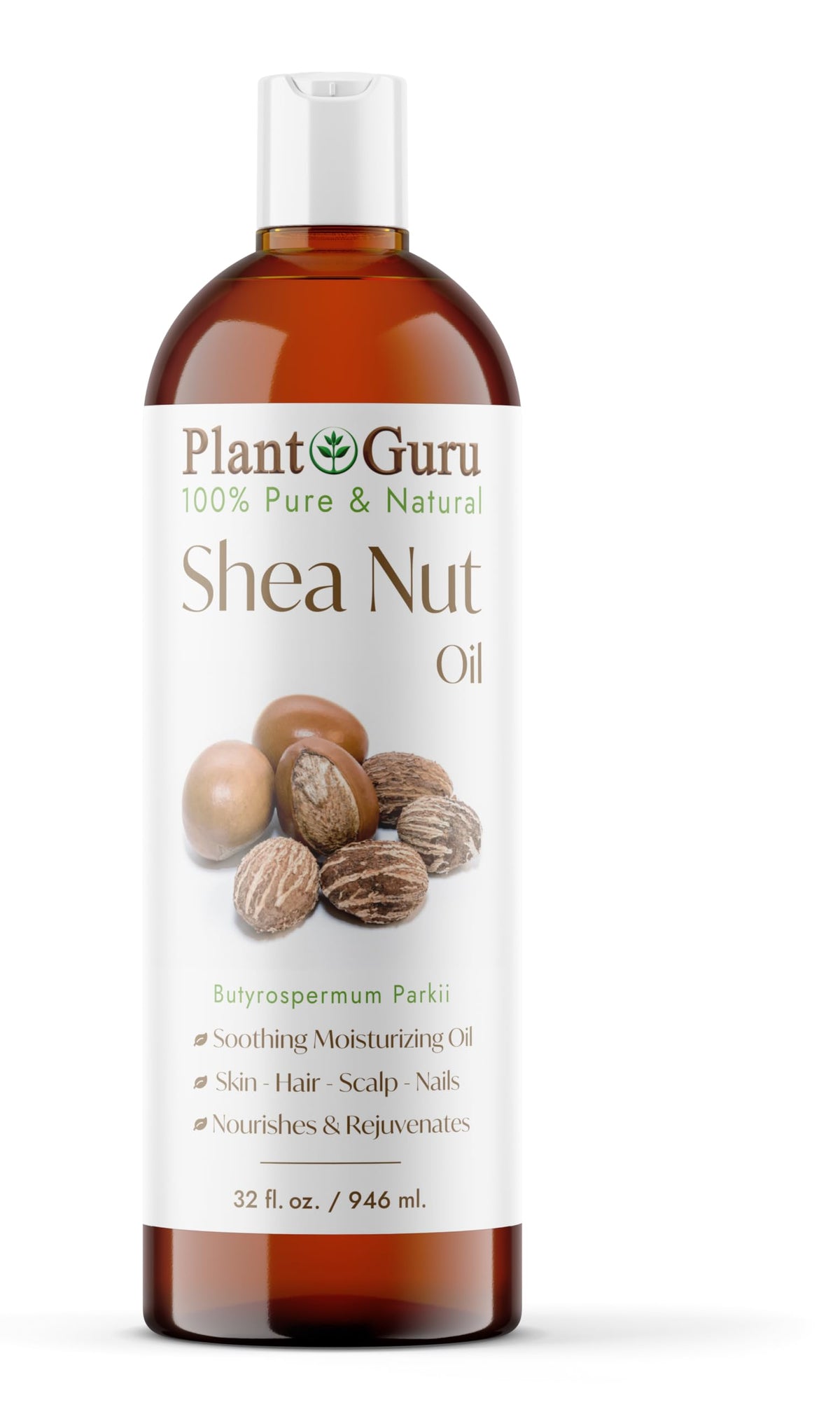 Plant Guru African Shea Nut Oil bottle for pure skin and hair care