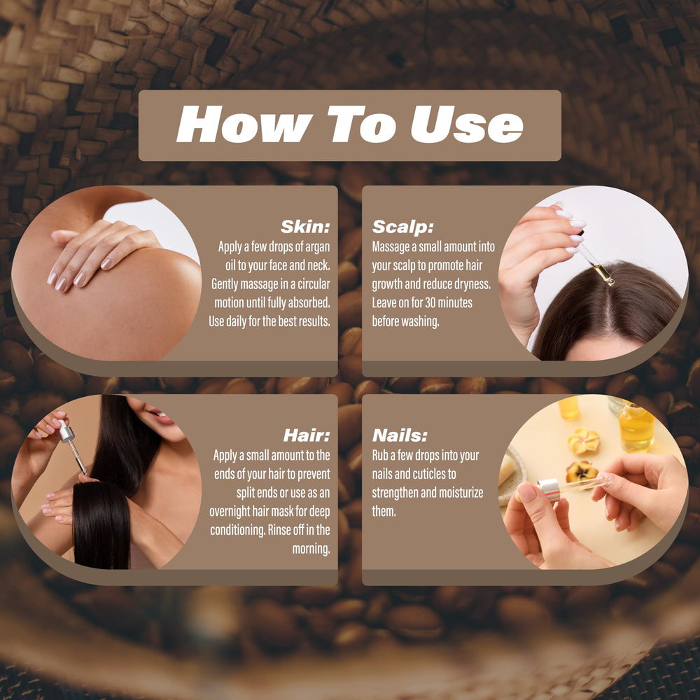 Plant Guru Argan Oil nourishes hair for softness and shine.