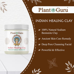 Mixing Plant Guru clay paste in a bowl for a facial treatment.