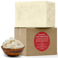 Plant Guru mango butter focus showcases hydrating, lightweight feel for body and hair care.
