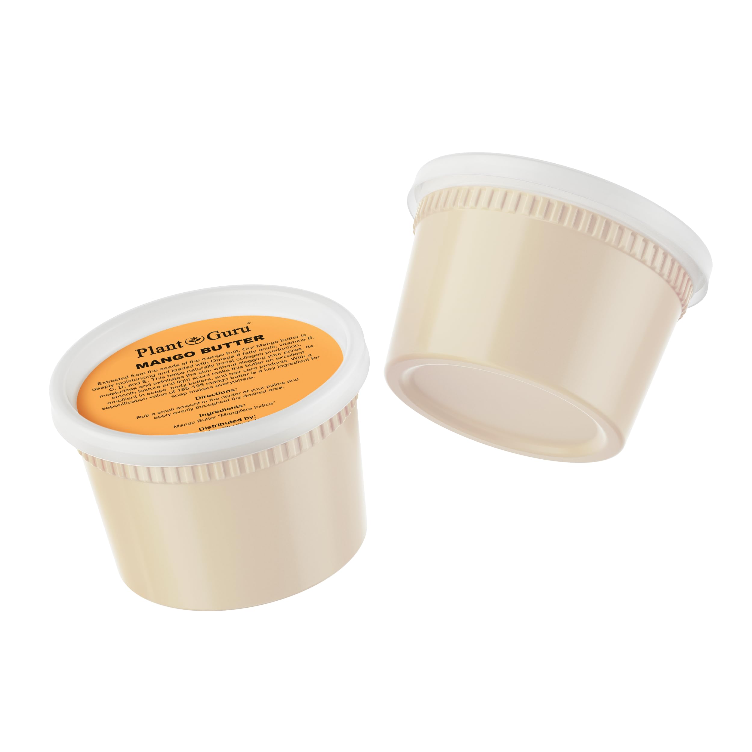 Close-up of Mango Butter scoop showing creamy texture for easy application