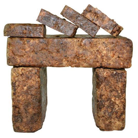 Plant Guru Raw African Black Soap bar 5lbs for all skin types.