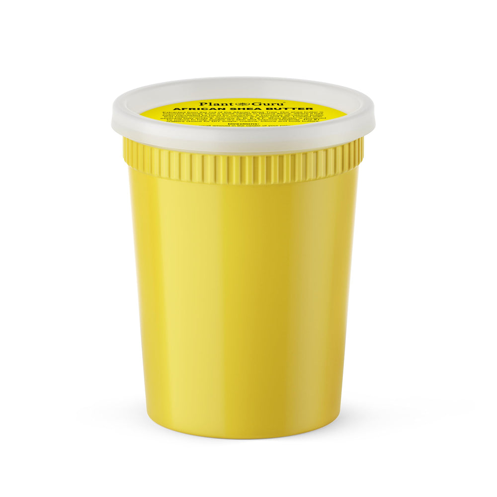 Plant Guru Raw African Shea Butter 32 oz bulk jar moisturizes skin.