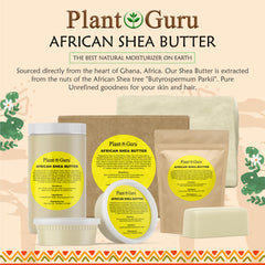 Plant Guru Shea Butter close-up texture indicating rich emollient cream