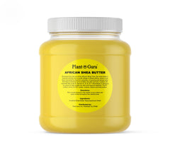 Plant Guru Shea Butter jar closeup shows rich moisture for skin.