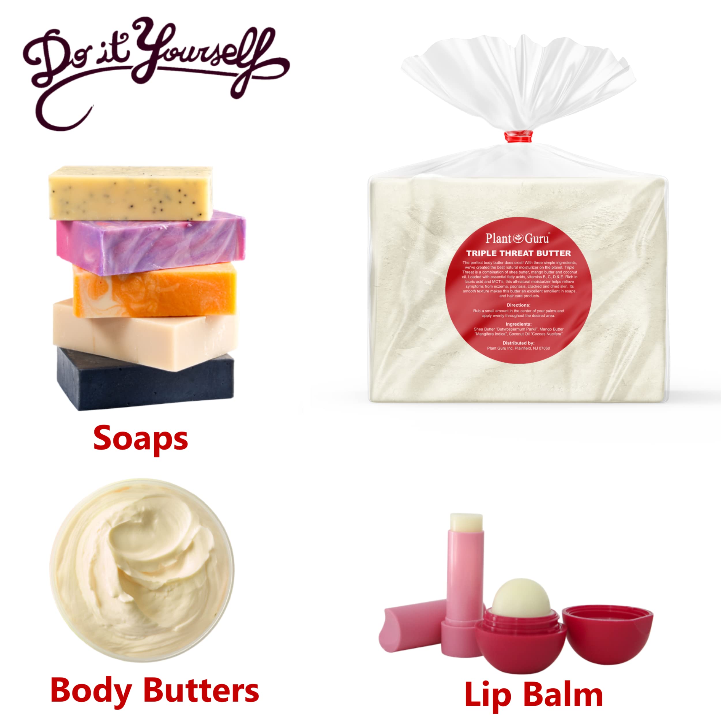 Plant Guru Triple Threat tub demonstrates creamy, non-greasy texture ideal for daily use.