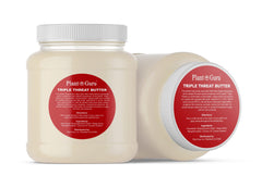 Plant Guru unrefined shea butter detail emphasizes nourishing feel and elasticity support.