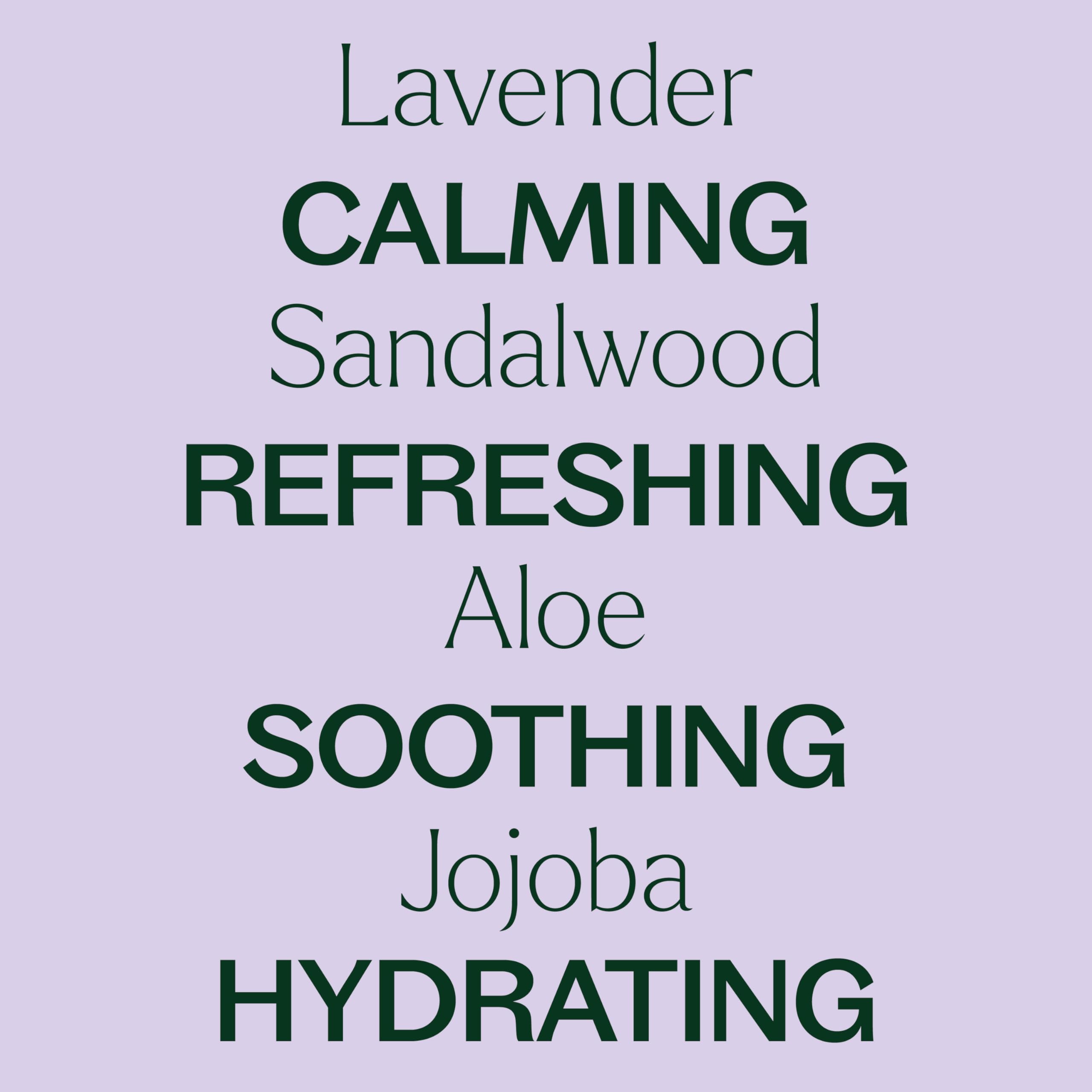 Plant Therapy Lavender Sandalwood ingredients close-up showcasing natural formula