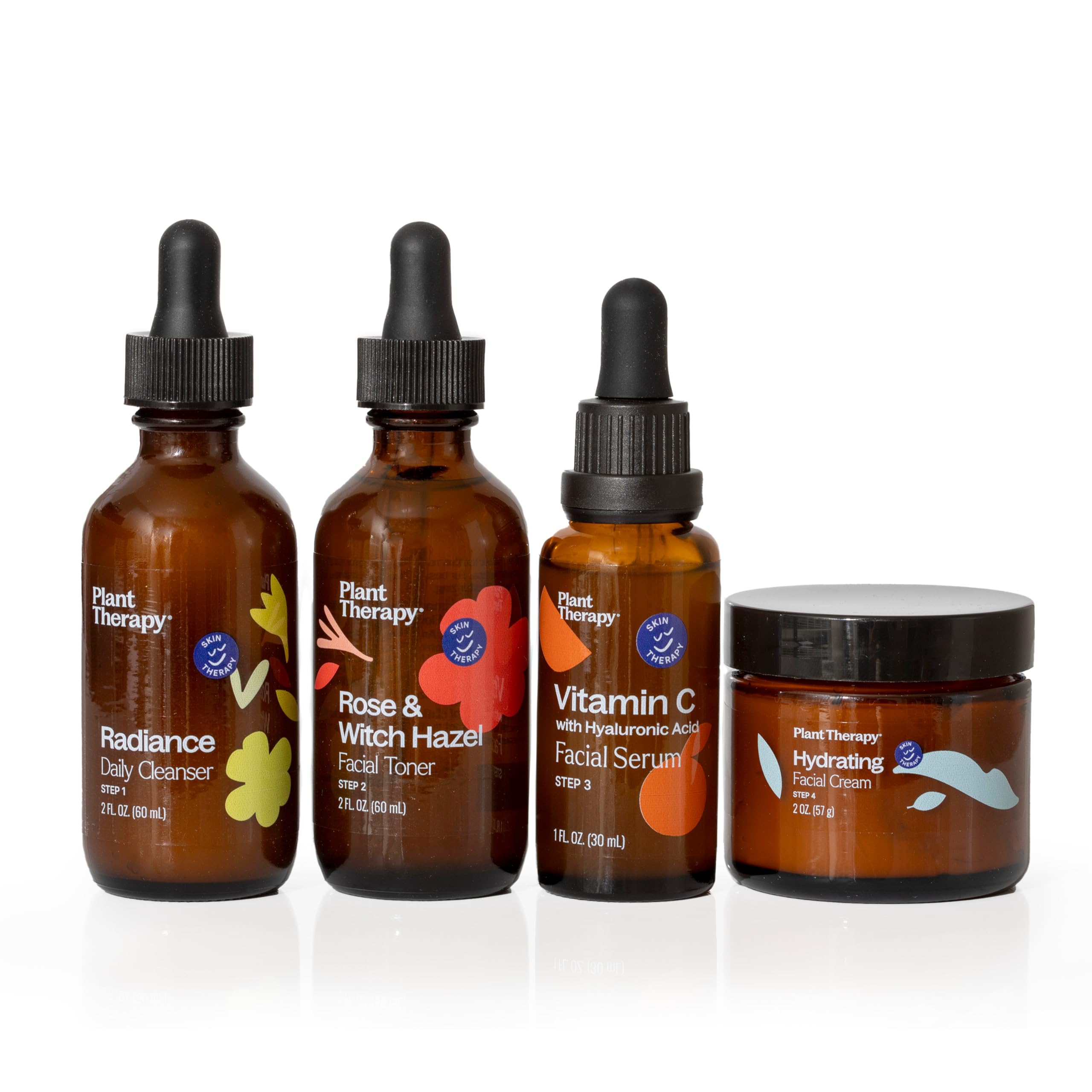 Plant Therapy Vitamin C Serum with Hyaluronic Acid brightens and hydrates the skin.