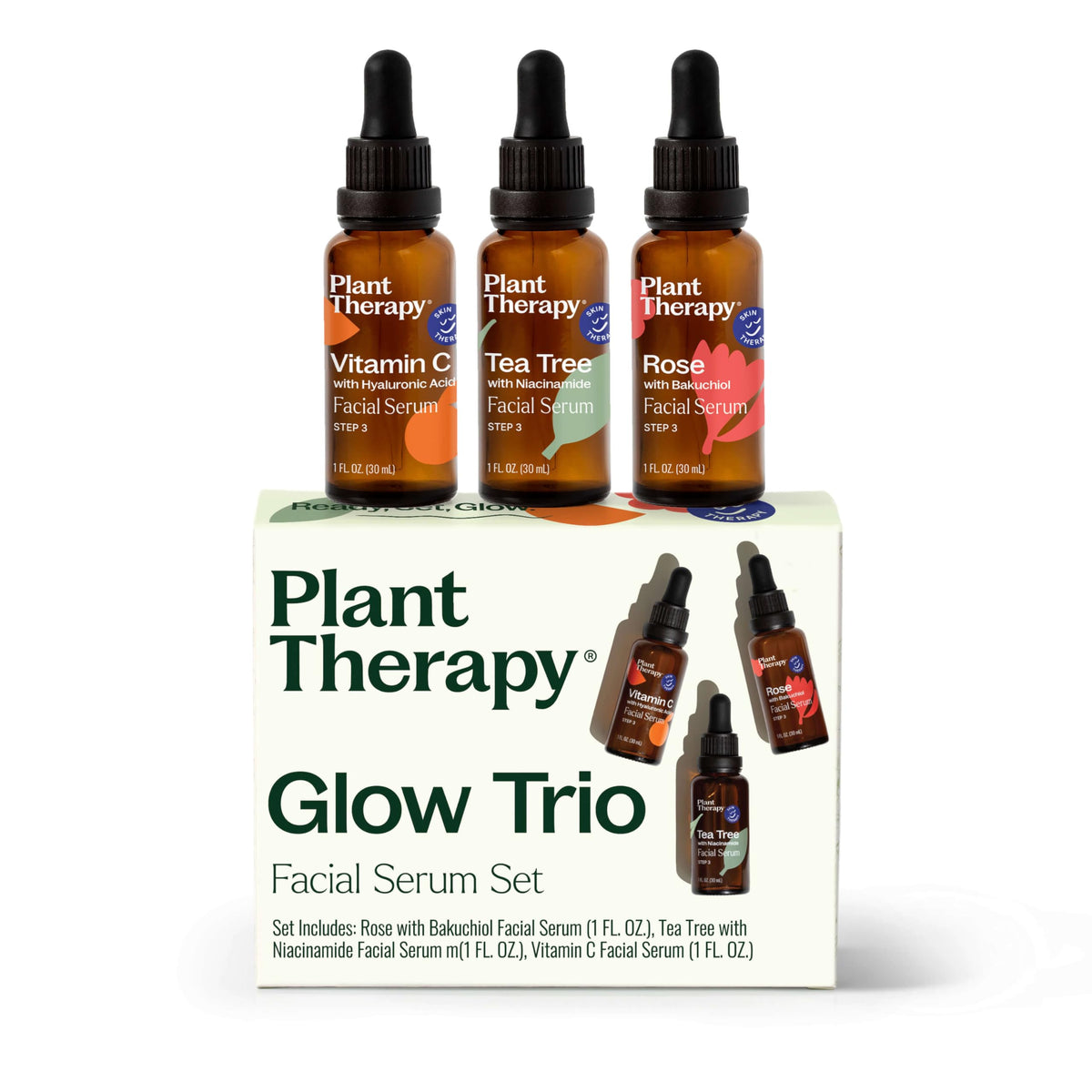 Plant Therapy Rose Serum with Bakuchiol bottle for aging skin support