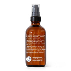 Smooth application of Plant Therapy Sweet Orange Body Oil on skin for quick hydration.