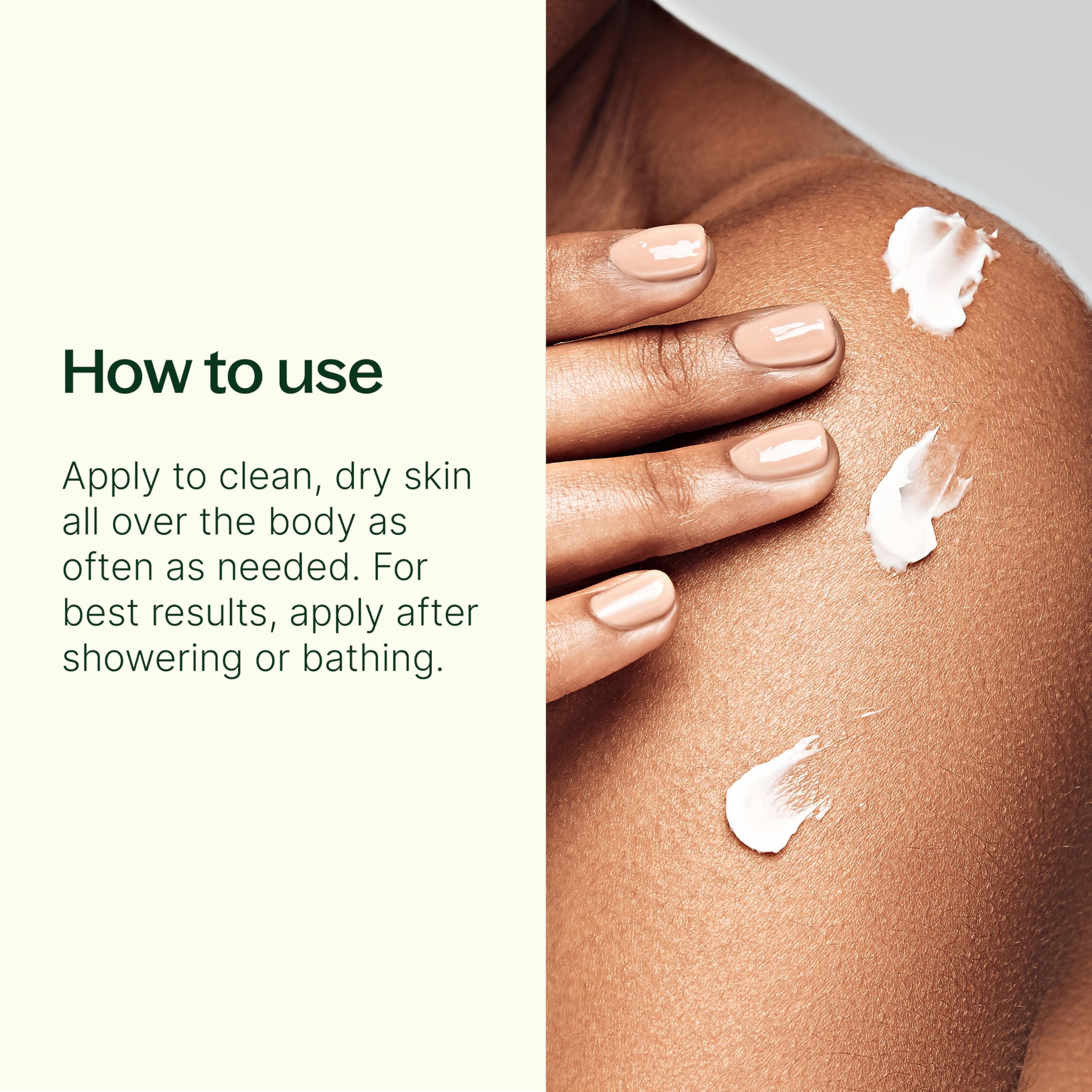 Plant Therapy Tea Tree Body Lotion silky texture swirled on skin.