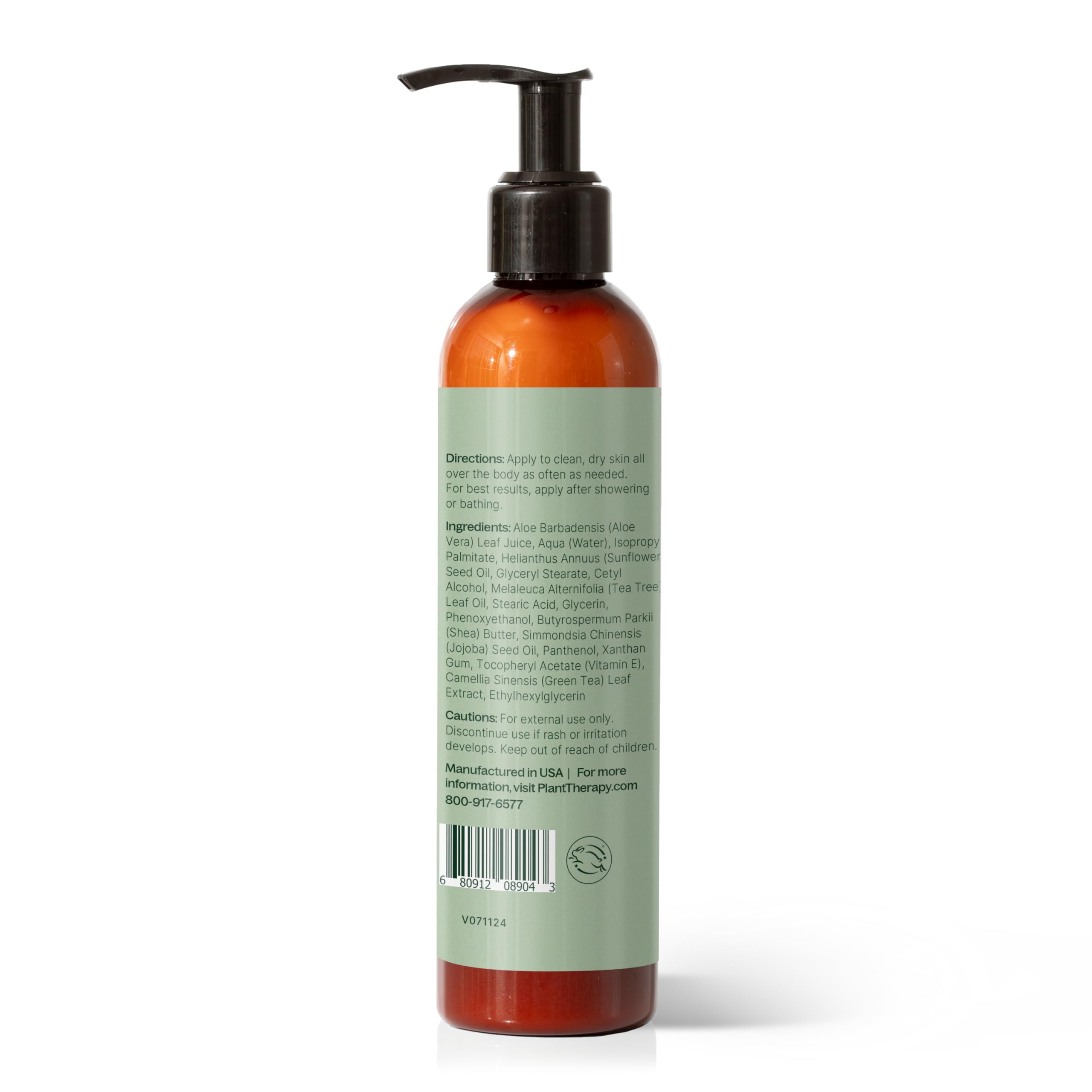 Plant Therapy Tea Tree Body Lotion tea tree oil aroma profile.