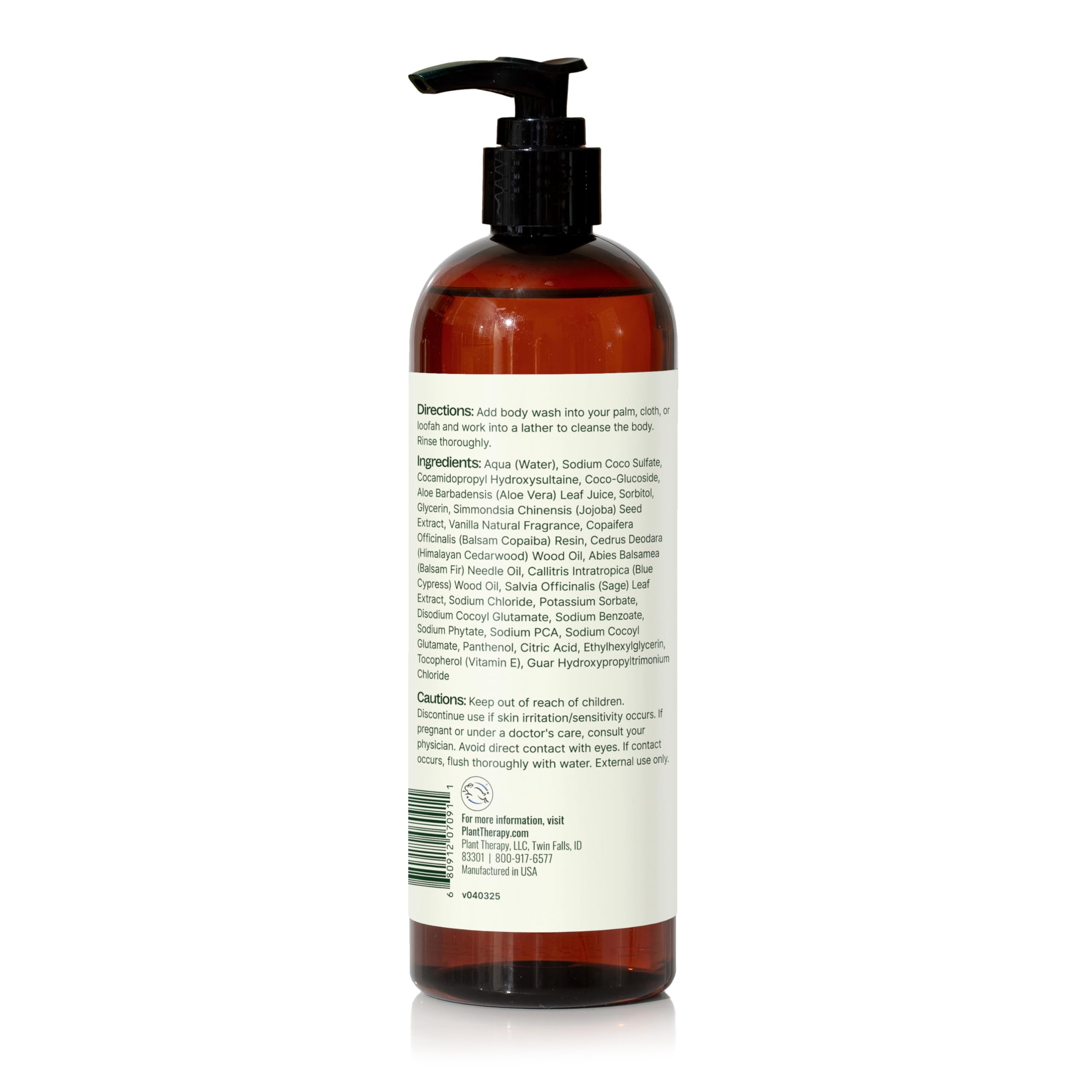 Vitamin E in Vanilla Woods Body Wash supporting skin nourishment and protection.