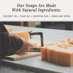 Plantlife soap emphasizes natural ingredients through a spice-forward cassia-clove aroma.