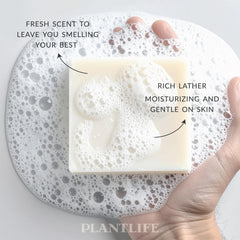 Plantlife Man and Nature bars on sink, perfect for full-body cleansing and daily care.
